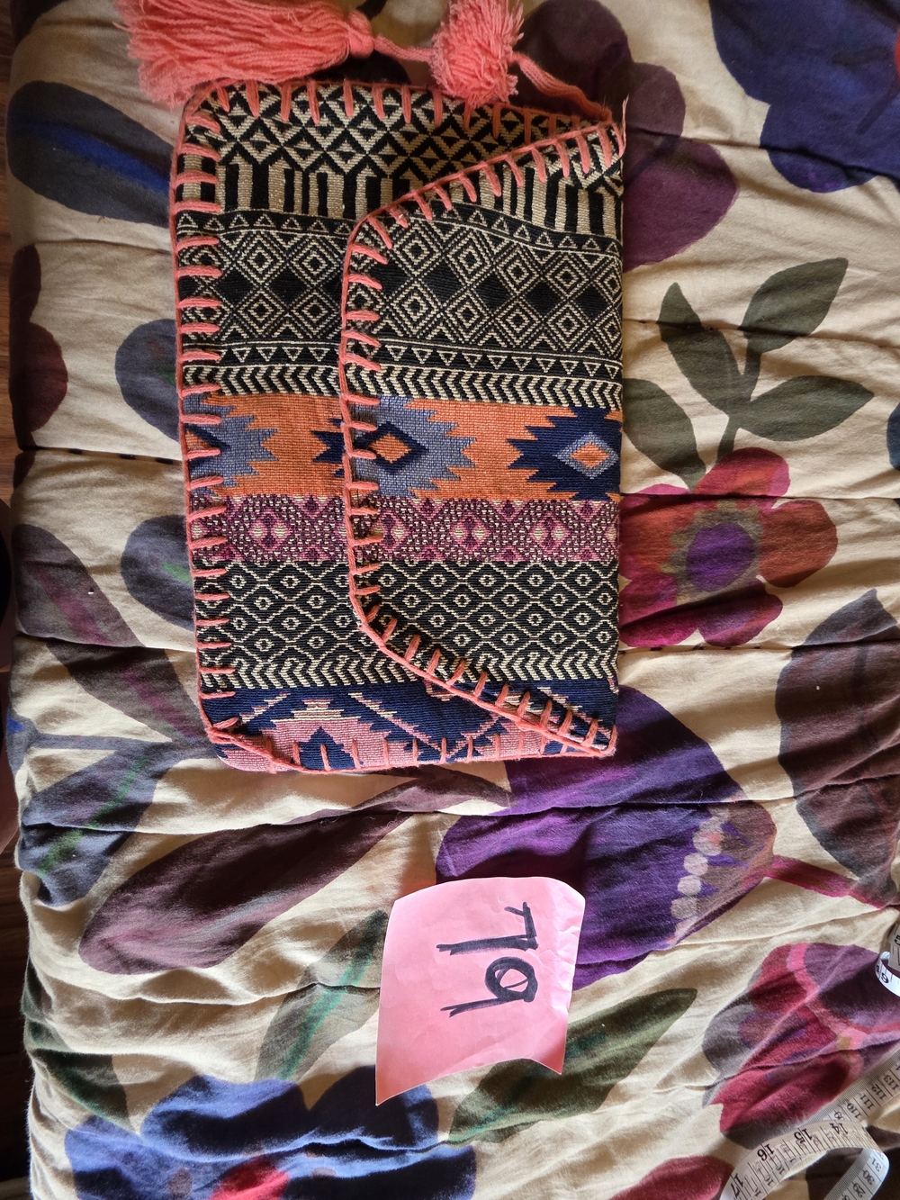 Over Size Bohemian Clutch With Snap And Tassle